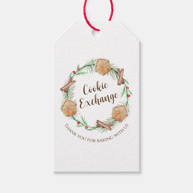 Cookie Exchange Holiday Gift Tags (Front)