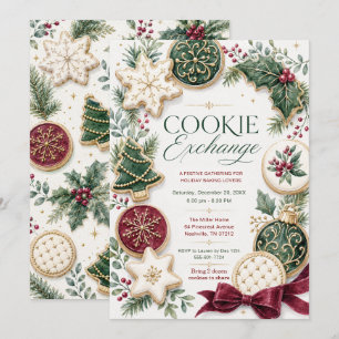 Cookie Exchange Holiday Invitation