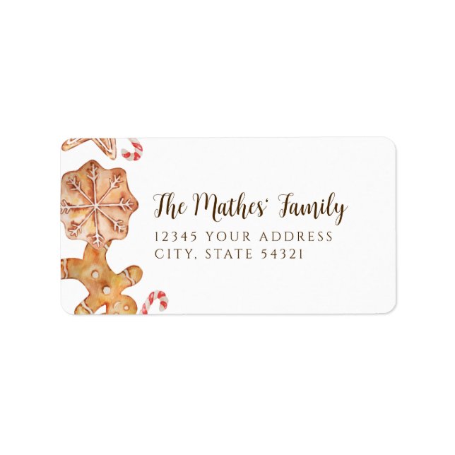 Cookie Exchange Holiday Party Label (Front)