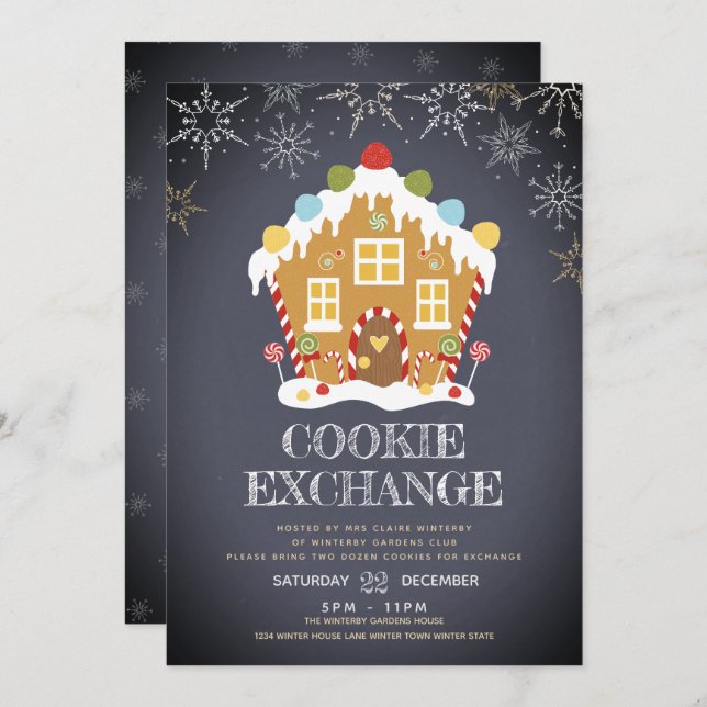 Cookie Exchange Invitation (Front/Back)