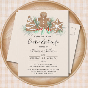 Cookie Exchange Invitation Postcard