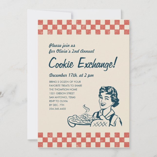 Cookie Exchange Invitations (Front)