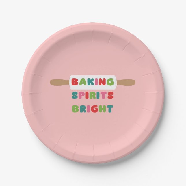 Cookie Exchange Paper Plates (Front)
