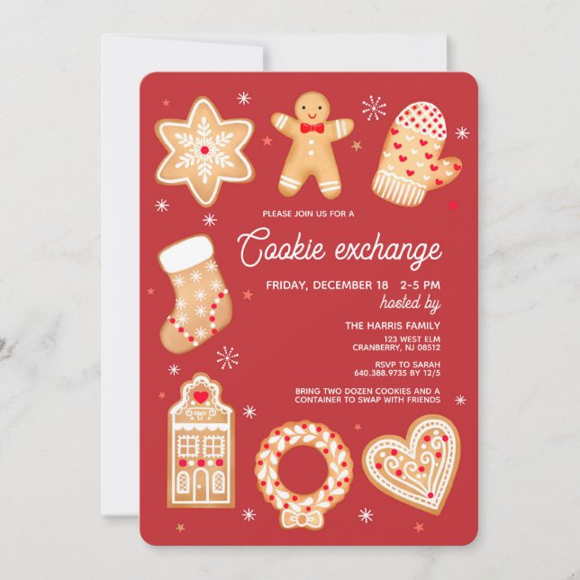 Cookie Exchange Party Invitation (Front)