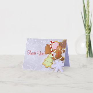 Cookie Exchange Party Thank You Cards - blue