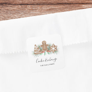 Cookie Exchange Square Sticker