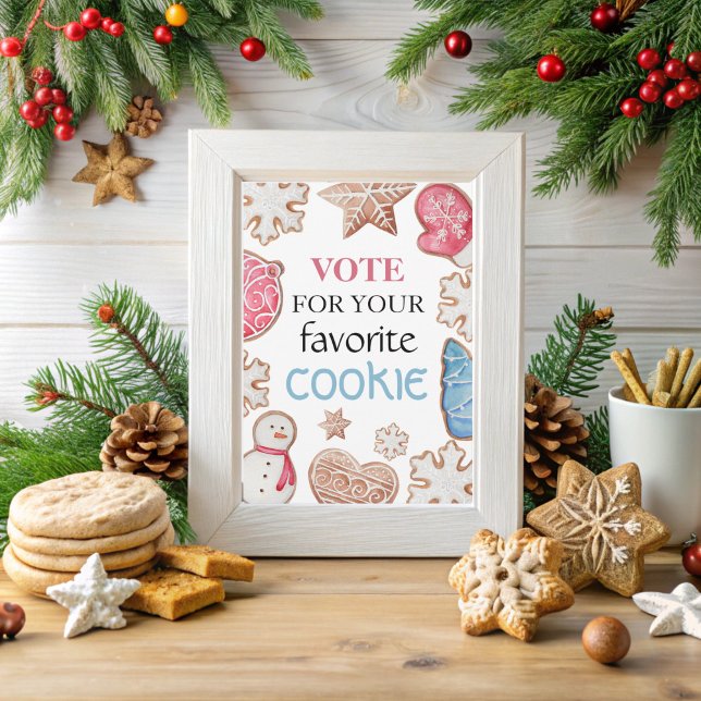 Cookie Exchange Table Sign.  Thank You Card (Creator Uploaded)