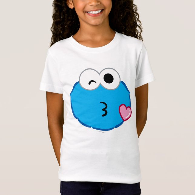 Cookie Face Throwing a Kiss T-Shirt (Front)