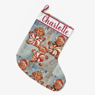 Cookie Family Large Christmas Stocking