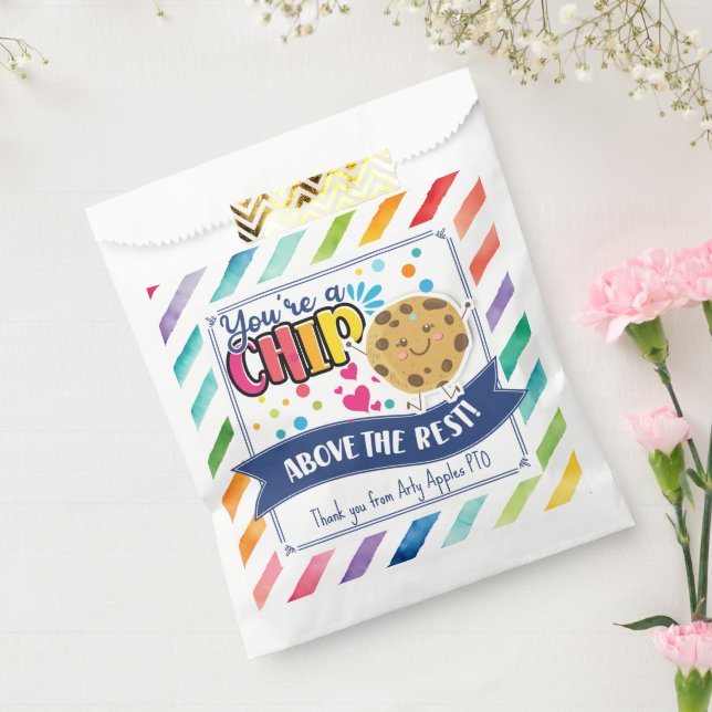  cookie favor gift you're the best favour bags (Sealed)