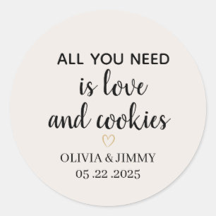 Cookie Favour Stickers   Round Favour Labels 
