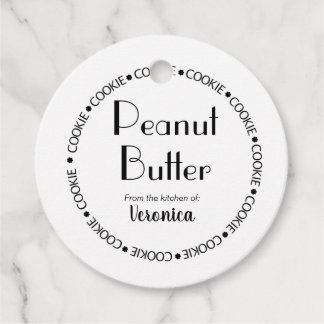 Cookie Flavour label, Gourmet cookie tag
