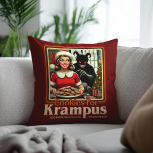 Cookie For Krampus Merry Krampus Christmas Horror Cushion