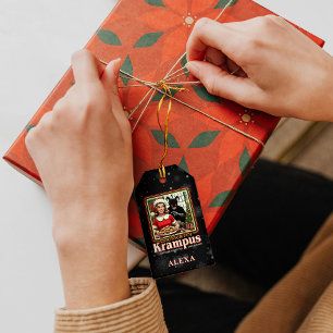 Cookie For Krampus Merry Krampus Christmas Horror Gift Tags