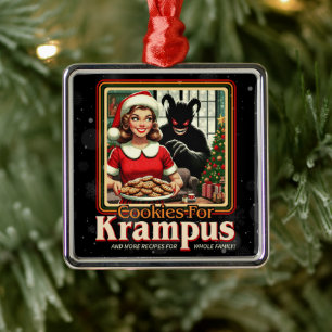 Cookie For Krampus Merry Krampus Christmas Horror Metal Tree Decoration