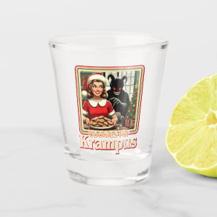 Cookie For Krampus Merry Krampus Christmas Horror Shot Glass