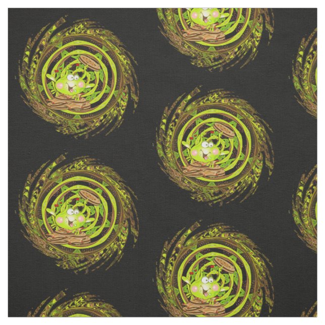 Cookie Hoppy Frog Fabric (Swatch)