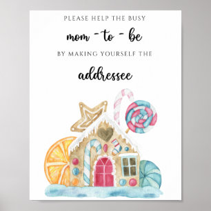 Cookie house - Help the Busy Mum-to-Be Poster