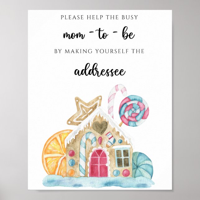 Cookie house - Help the Busy Mum-to-Be  Poster (Front)