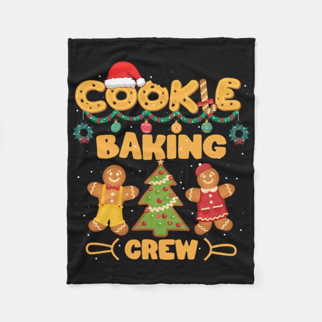 Cookie King Team Crew Xmas Family Matching Group 2 Fleece Blanket (Front)