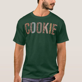 Cookie Leopard Print Mum Cute Mothers Day Funny Gr T-Shirt