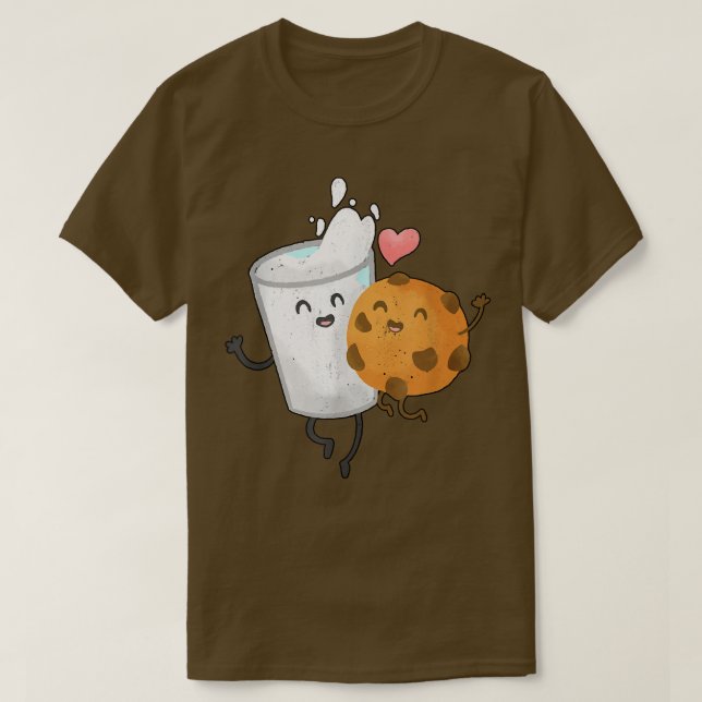 Cookie Milk Love Kawaii  Kawaii Anime Neko Ramen C T-Shirt (Design Front)