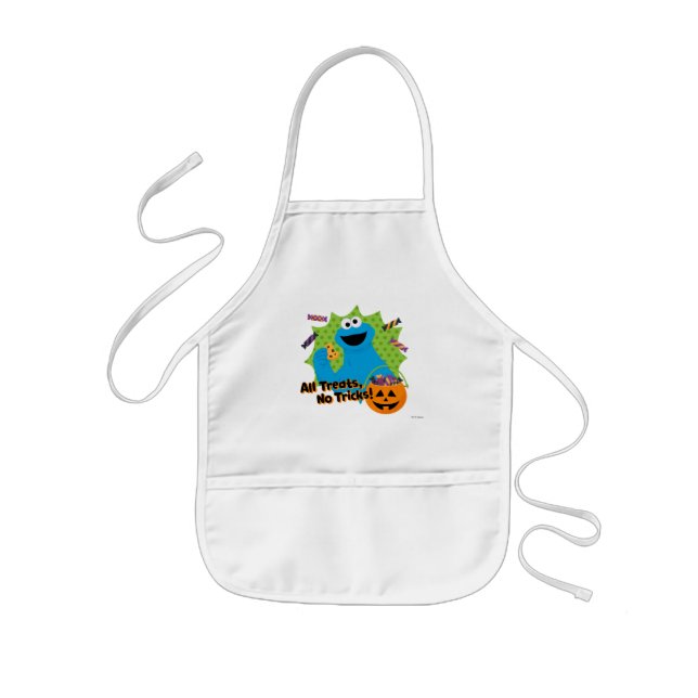 Cookie Monster | All Treats, No Tricks! Kids Apron (Front)