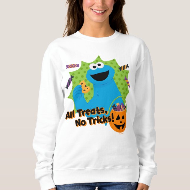 Cookie Monster | All Treats, No Tricks! Sweatshirt (Front)