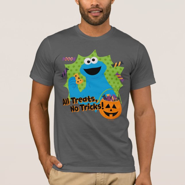Cookie Monster | All Treats, No Tricks! T-Shirt (Front)