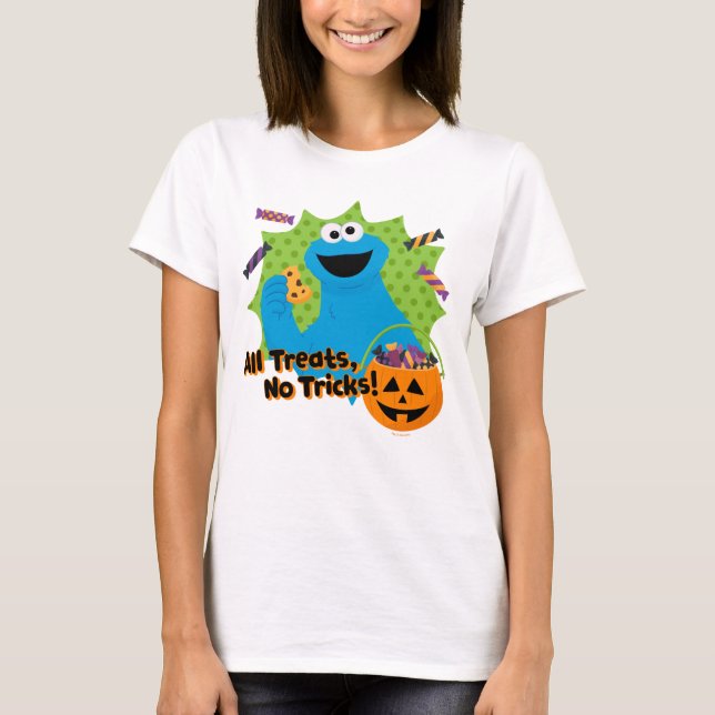 Cookie Monster | All Treats, No Tricks! T-Shirt (Front)