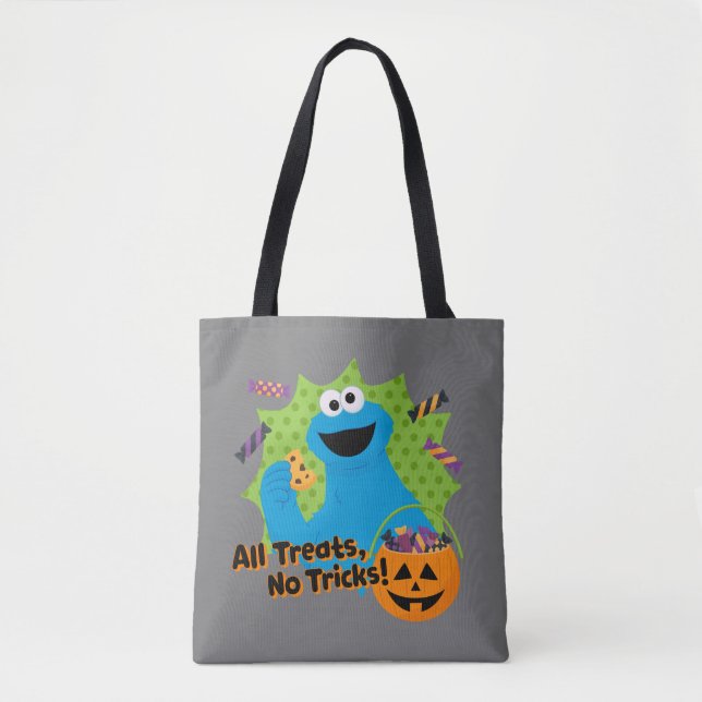 Cookie Monster | All Treats, No Tricks! Tote Bag (Front)