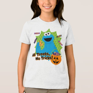 Cookie Monster All Treats, No Tricks! Tri-Blend Shirt