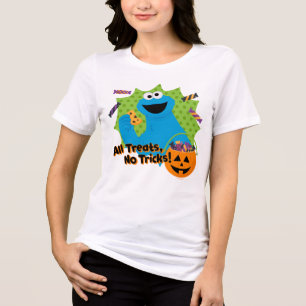 Cookie Monster   All Treats, No Tricks! Tri-Blend Shirt