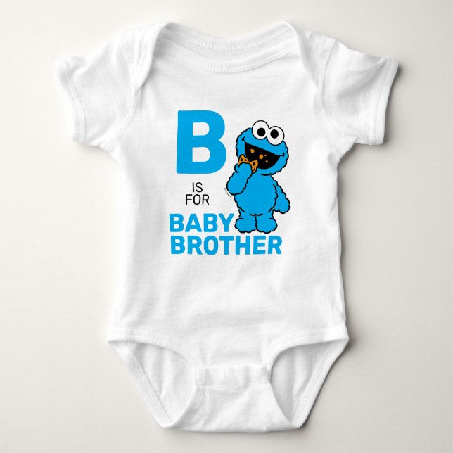 Cookie Monster | B is for Baby Brother Bodysuit (Front)