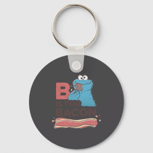 Cookie Monster B Is For Bacon Key Ring