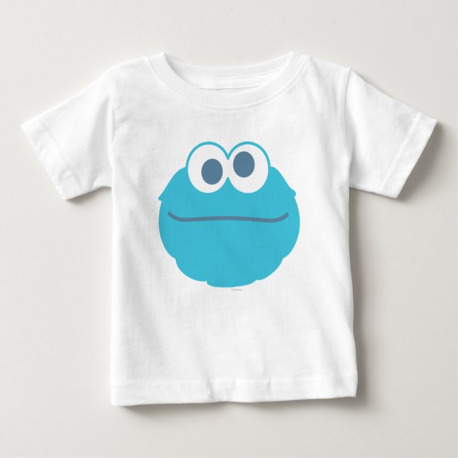 Cookie Monster Baby Big Face Baby T-Shirt (Front)