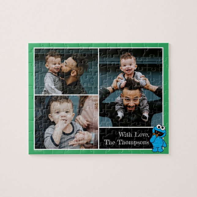 Cookie Monster Baby Photo Puzzle (Horizontal)