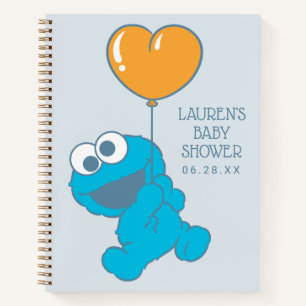 Cookie Monster Baby Shower Guest & Gift List Notebook
