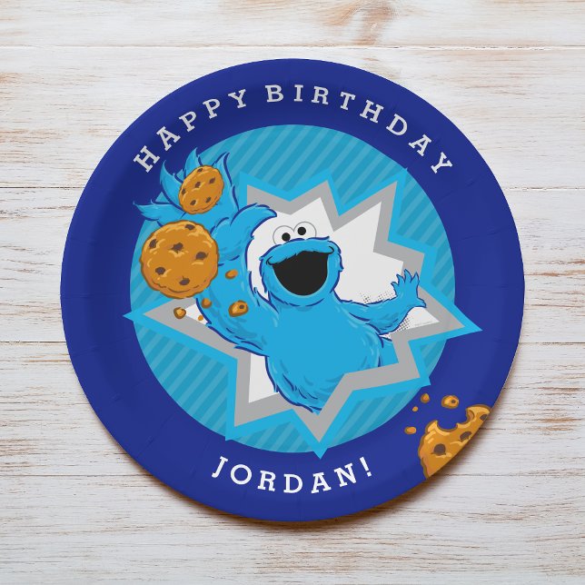 Cookie Monster Birthday Paper Plate (Creator Uploaded)