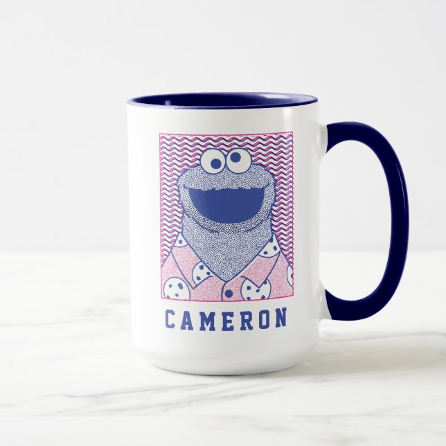 Cookie Monster | Button Down Cookie Shirt Mug (Right)