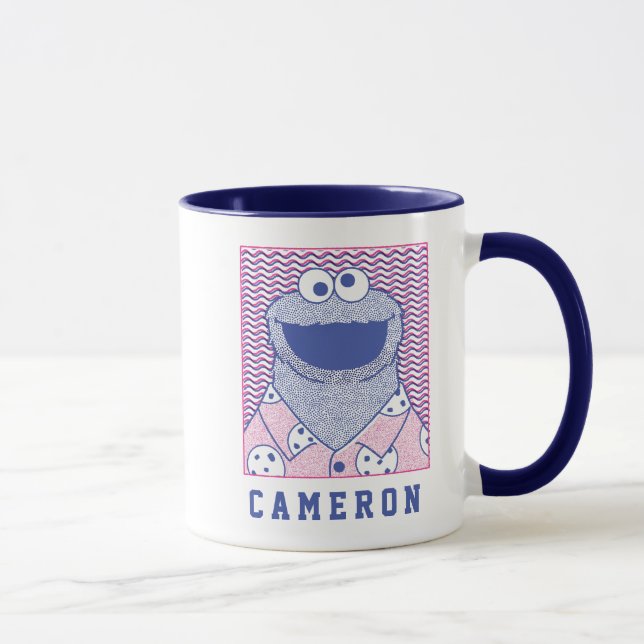 Cookie Monster | Button Down Cookie Shirt Mug (Right)