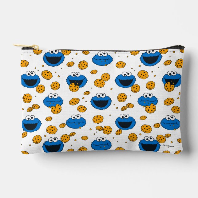 Cookie Monster | C is for Cookie Pattern Accessory Pouch (Front)