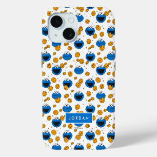 Cookie Monster C is for Cookie Pattern iPhone 15 Case