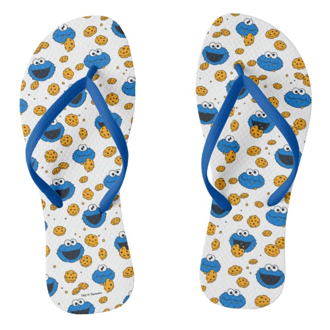 Cookie Monster | C is for Cookie Pattern Jandals (Footbed)