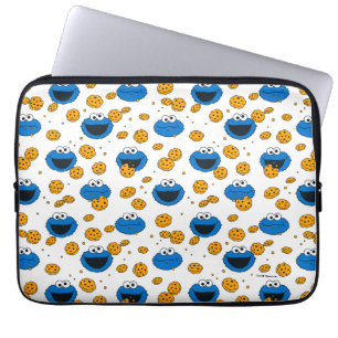 Cookie Monster C is for Cookie Pattern Laptop Sleeve