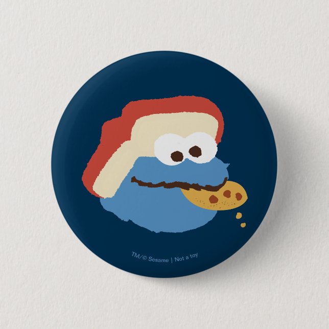 Cookie Monster Camp Cookies 6 Cm Round Badge (Front)