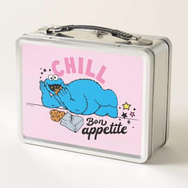 Cookie Monster | Chill Bon Appetite Metal Lunch Box (Back)