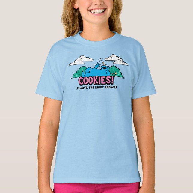 Cookie Monster | Cookies Always the Right Answer T-Shirt (Front)