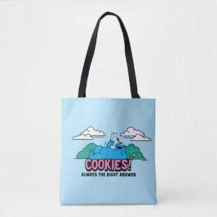 Cookie Monster Cookies Always the Right Answer Tote Bag