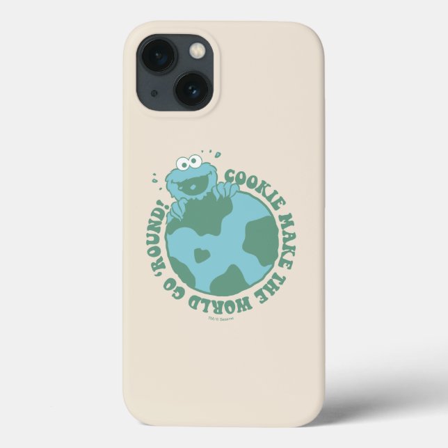 Cookie Monster | Cookies Make the World Go Round Case-Mate iPhone Case (Back)